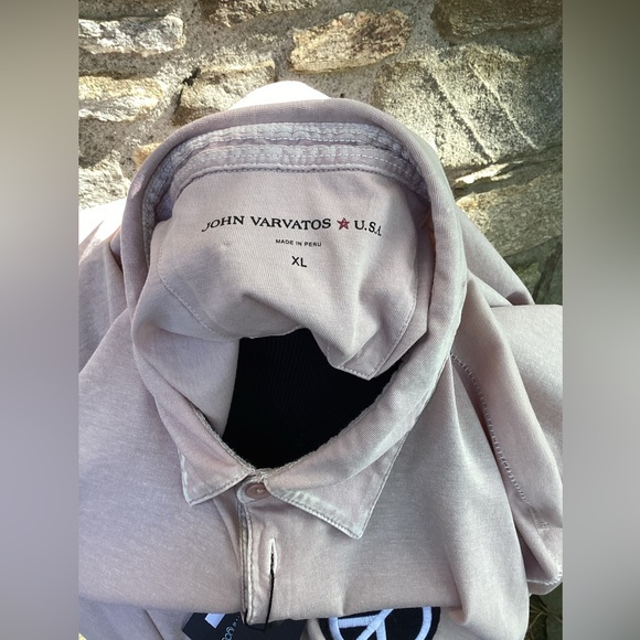 John Varvatos Peace Polo in Pink NWT ☮️ - Picture 4 of 4